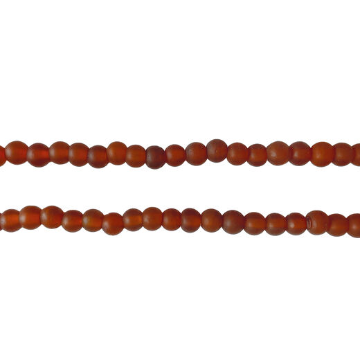 Amber recycled glass necklace